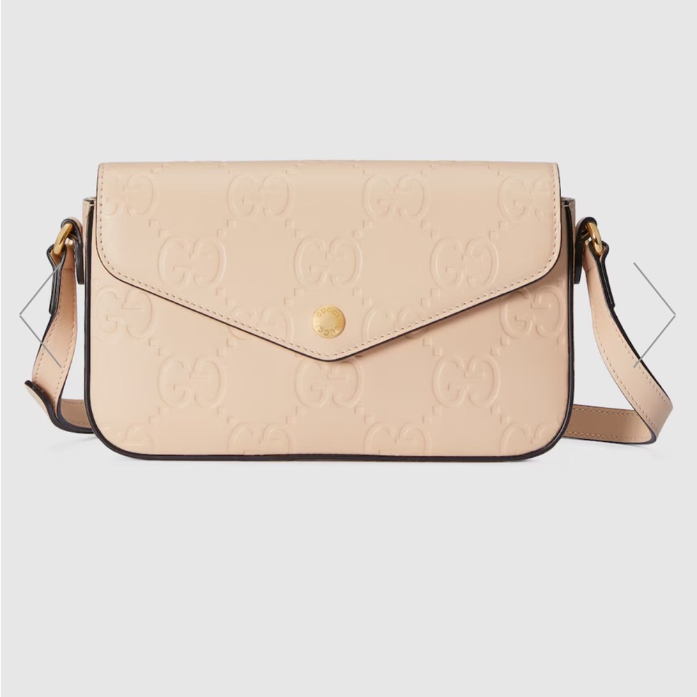 Gucci GG SUPER MINI SHOULDER BAG light beige - worn twice